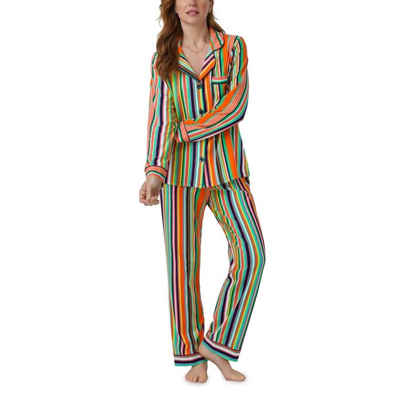 NWT Trina Turk X Bedhead Stripe Classic PJ Set - Picture 1 of 4